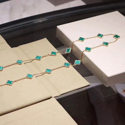 [Gaonasi]CLOVER 20 MOTIFS MALACHITE GOLD