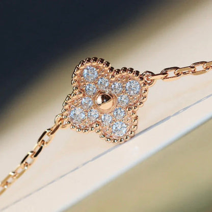 [Gaonasi]CLOVER 20 MOTIFS LASER DIAMOND NECKLACE