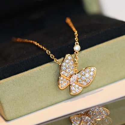 [Gaonasi]BUTTERFLY DIAMOND NECKLACE