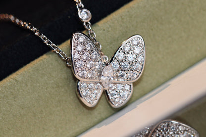 [Gaonasi]BUTTERFLY DIAMOND NECKLACE