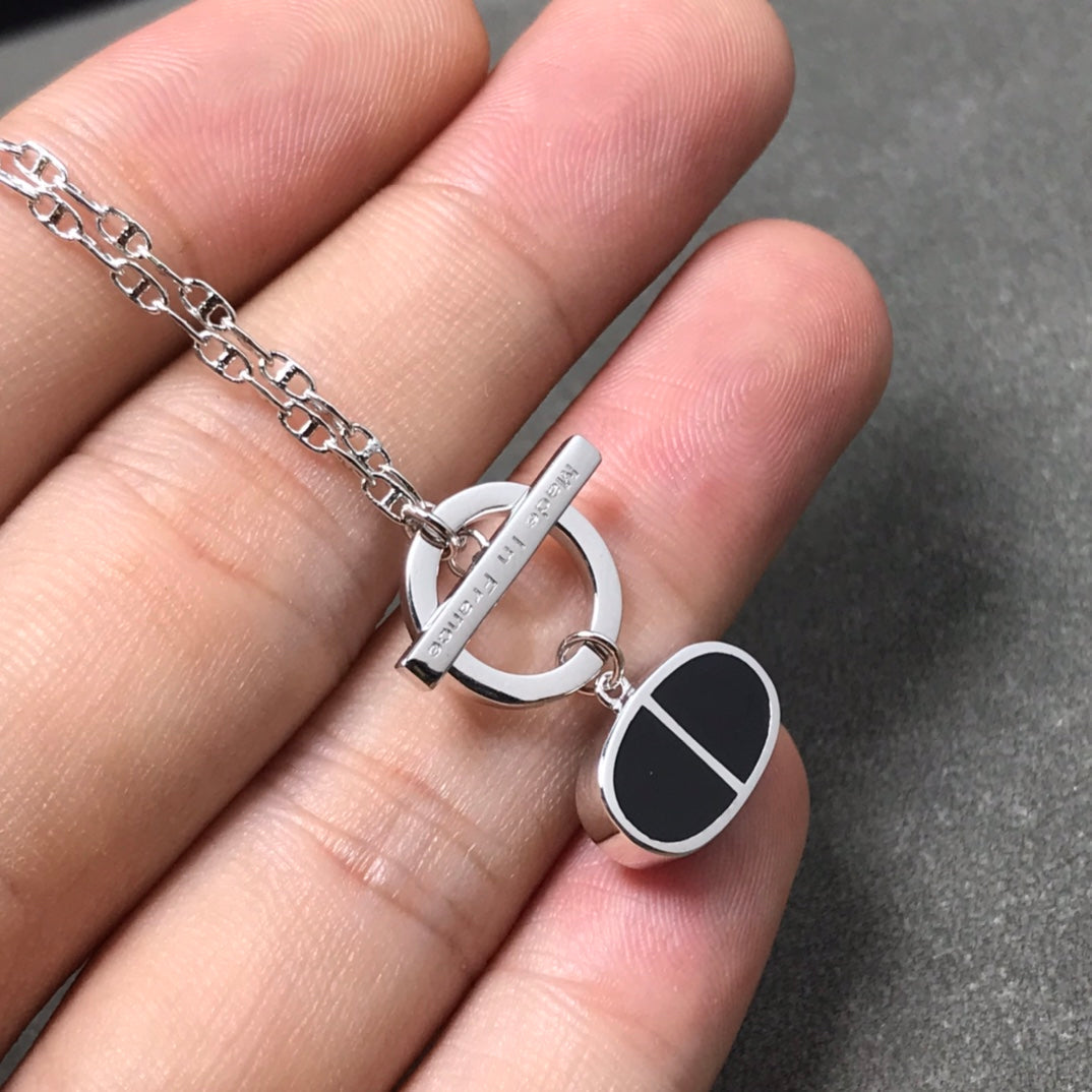 [Gaonasi]CHAINE VERSO BLACK CERAMIC  NECKLACE