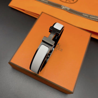 [Gaonasi]H BRACELET 12MM BLACK WHITE CERAMIC