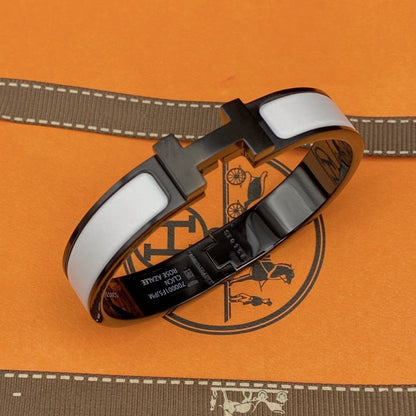 [Gaonasi]H BRACELET 12MM BLACK WHITE CERAMIC
