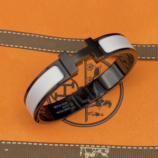 [Gaonasi]H BRACELET 12MM BLACK WHITE CERAMIC