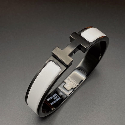 [Gaonasi]H BRACELET 12MM BLACK WHITE CERAMIC