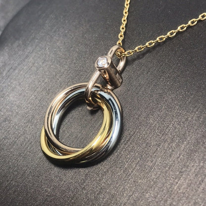 [Gaonasi Jewelry]TRINITY  NECKLACE 1 DIAMOND