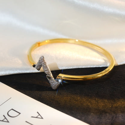 [Gaonasi]VOLTE UPSITE DOWN GOLD DIAMOND BRACELET