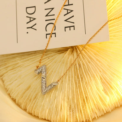 [Gaonasi]VOLT SILVER DIAMOND PEDANT NECKLACE