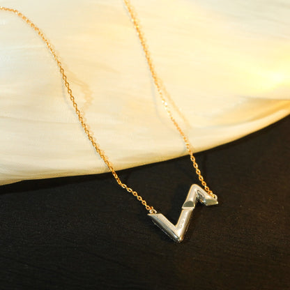 [Gaonasi]VOLT SILVER DIAMOND PEDANT NECKLACE