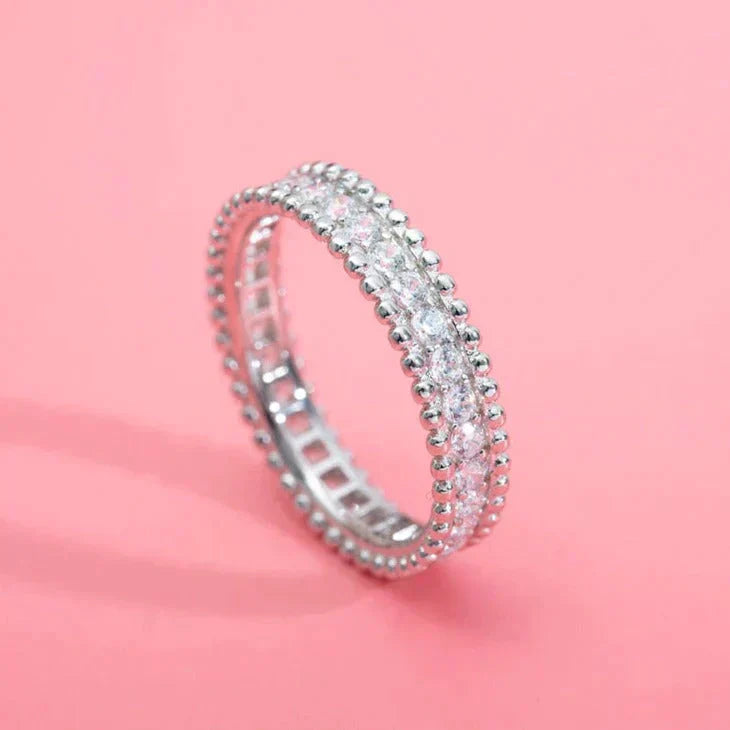 [Gaonasi]PERLEE DIAMOND SILVER RING