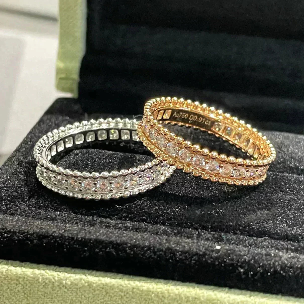[Gaonasi]PERLEE DIAMOND ROSE GOLD RING