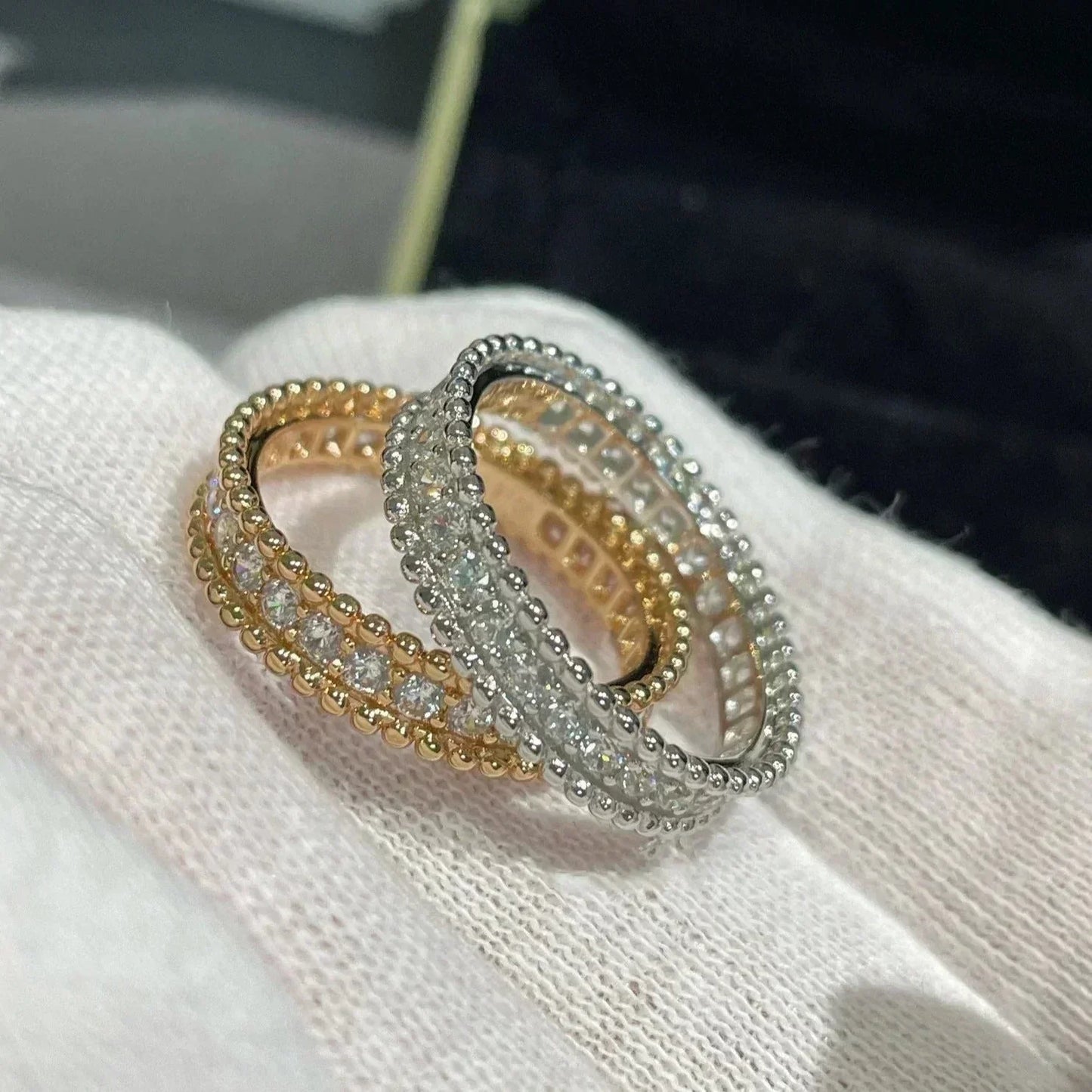 [Gaonasi]PERLEE DIAMOND ROSE GOLD RING