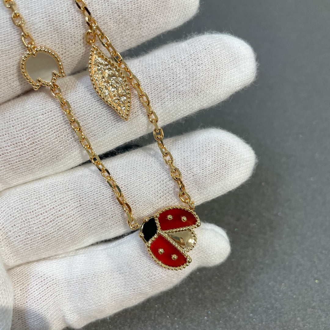 [Gaonasi]LUCKY SPRING 15 MOTIFS GOLD NECKLACE
