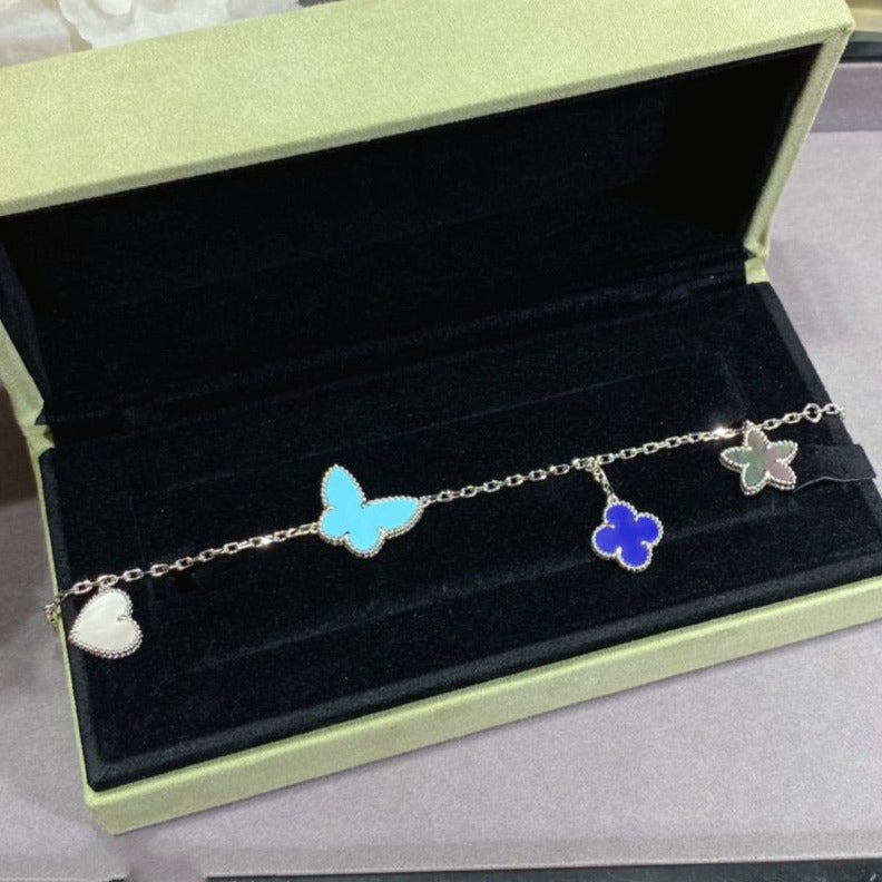[Gaonasi]LUCKY SPRING SILVER BRACELET 4 MOTIF