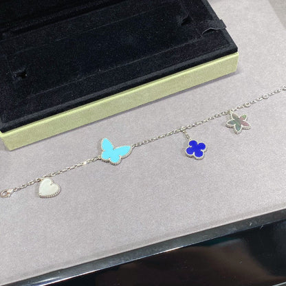 [Gaonasi]LUCKY SPRING SILVER BRACELET 4 MOTIF