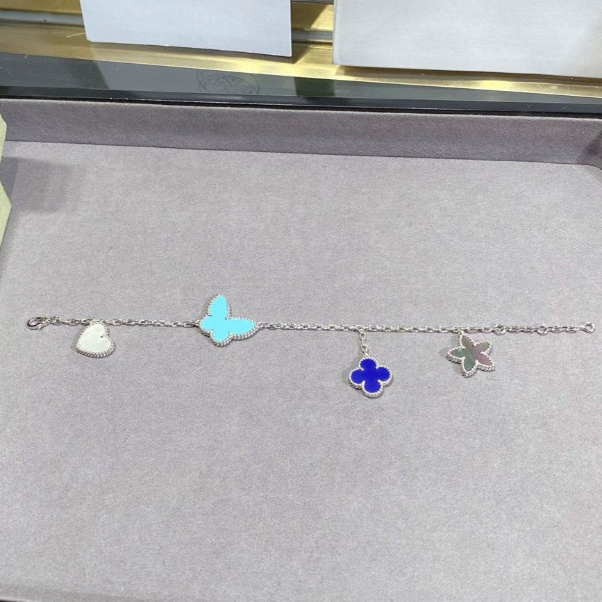 [Gaonasi]LUCKY SPRING SILVER BRACELET 4 MOTIF