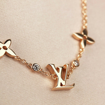 [Gaonasi]STAR AND SUN 7 MOTIFS GOLD BRACELET