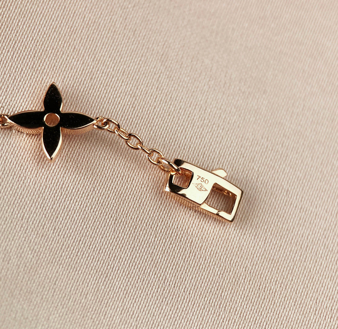 [Gaonasi]STAR AND SUN 7 MOTIFS GOLD BRACELET