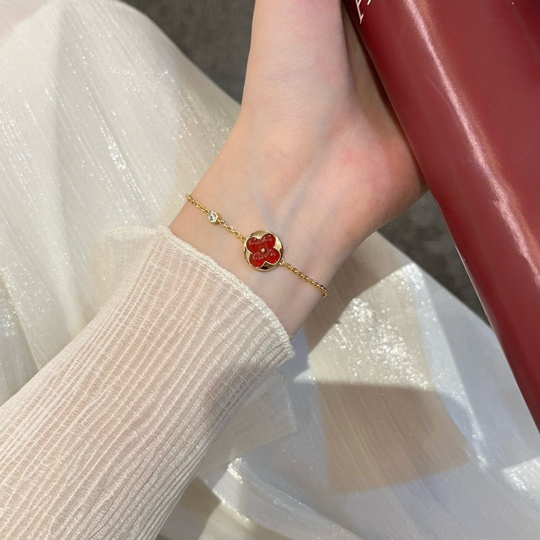 [Gaonasi]SUN PEDANT CARNELIAN BRACELET