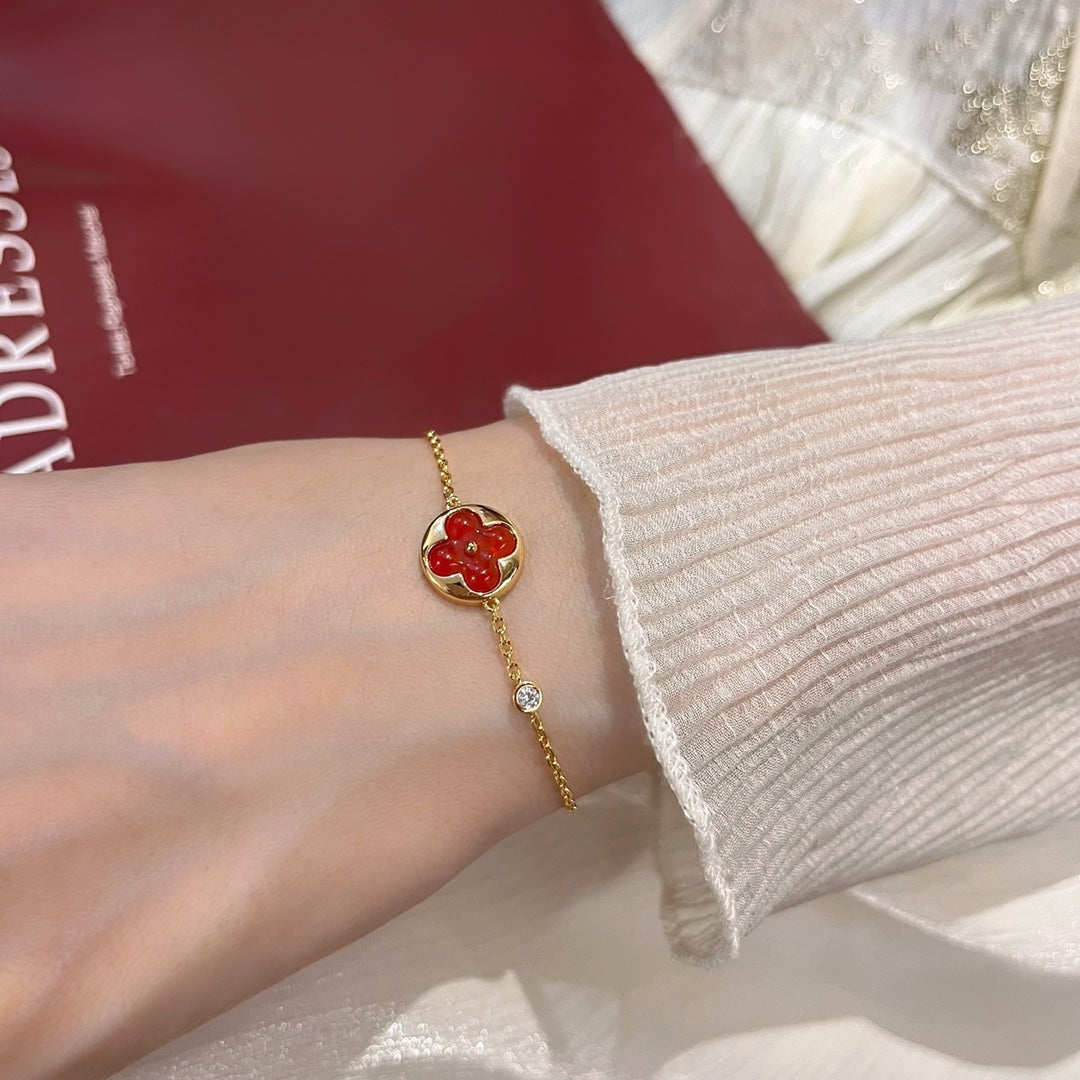 [Gaonasi]SUN PEDANT CARNELIAN BRACELET