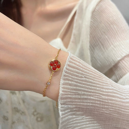 [Gaonasi]SUN PEDANT CARNELIAN BRACELET