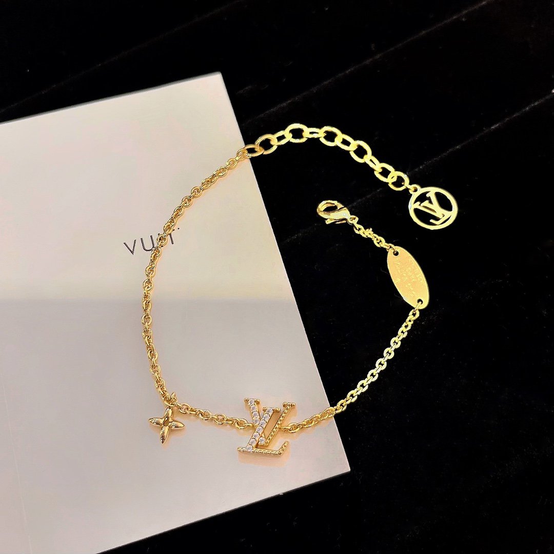 [Gaonasi]LOGO STAR MOTIF GOLD BRACELET