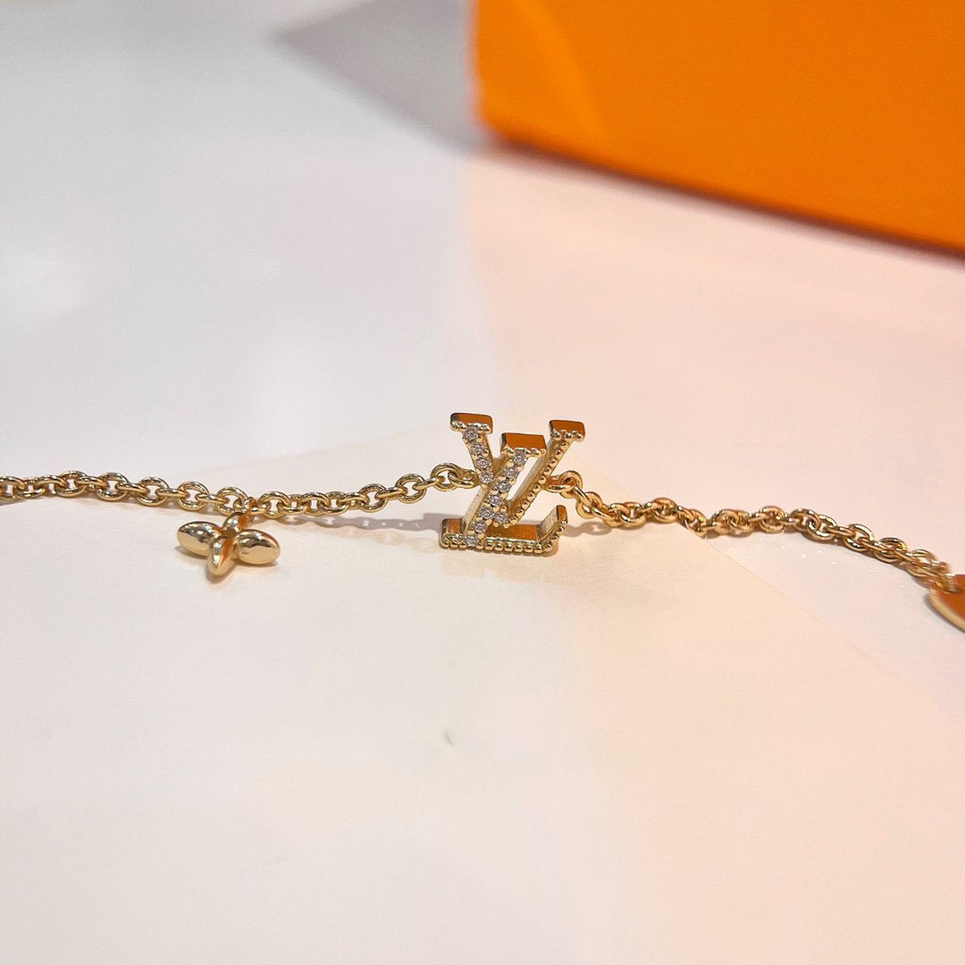 [Gaonasi]LOGO STAR MOTIF GOLD BRACELET