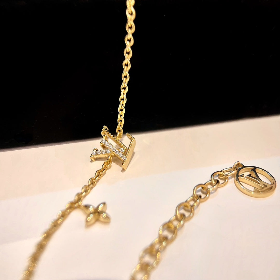 [Gaonasi]LOGO STAR MOTIF GOLD BRACELET