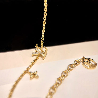 [Gaonasi]LOGO STAR MOTIF GOLD BRACELET