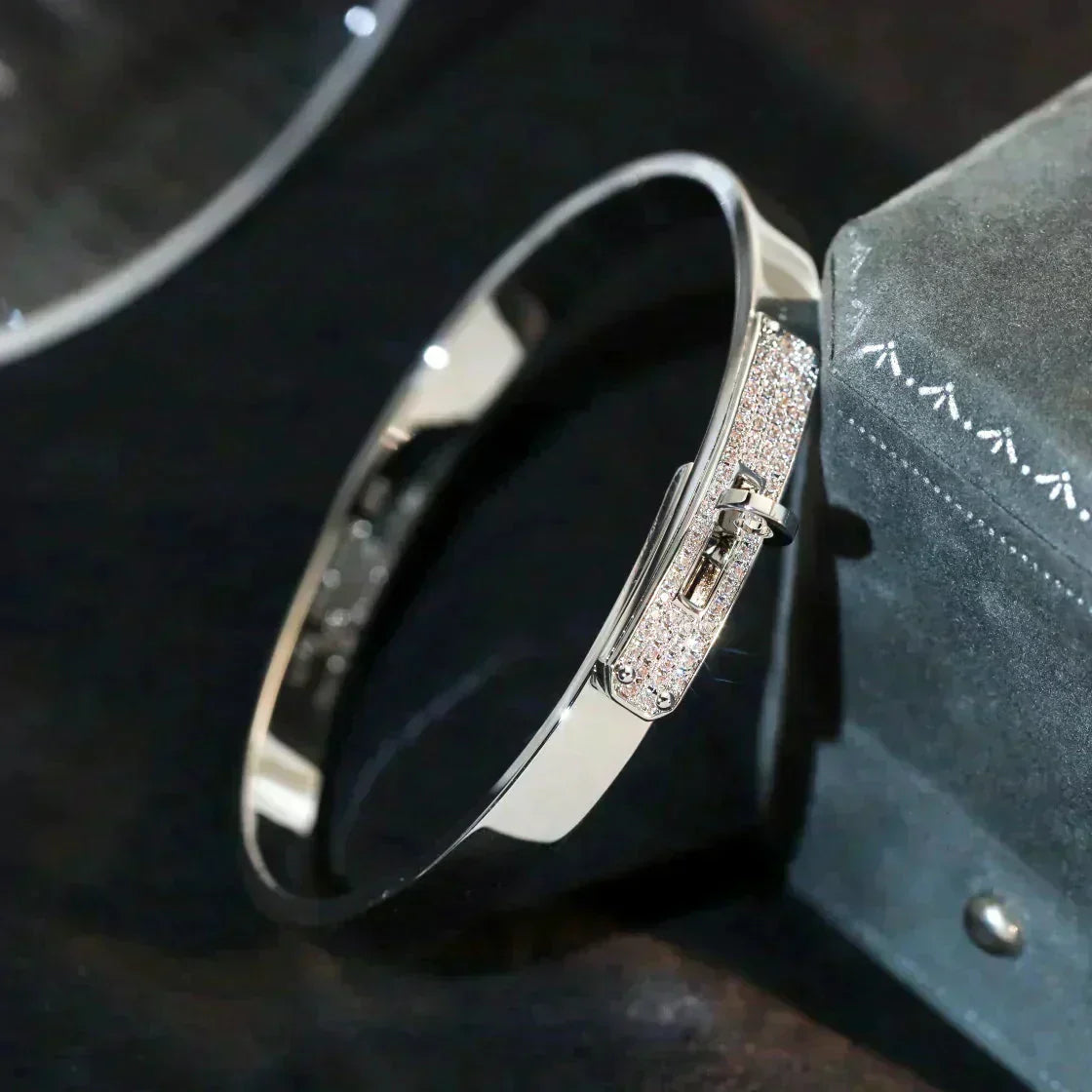 [Gaonasi]KELLY SILVER DIAMOND BRACELET