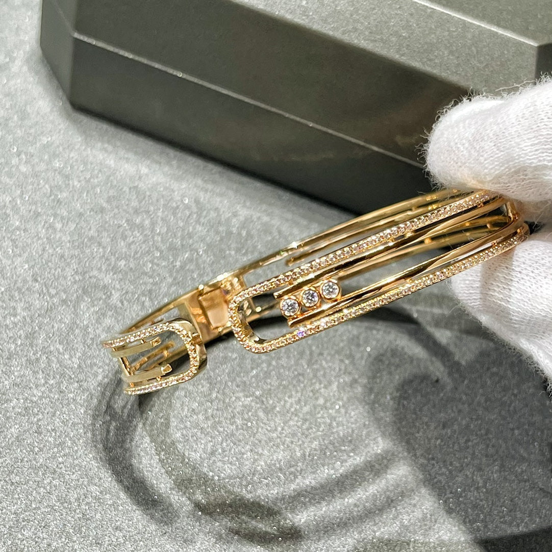 [Cadisa]MOVE 10TH PAVED DIAMOND BRACELET