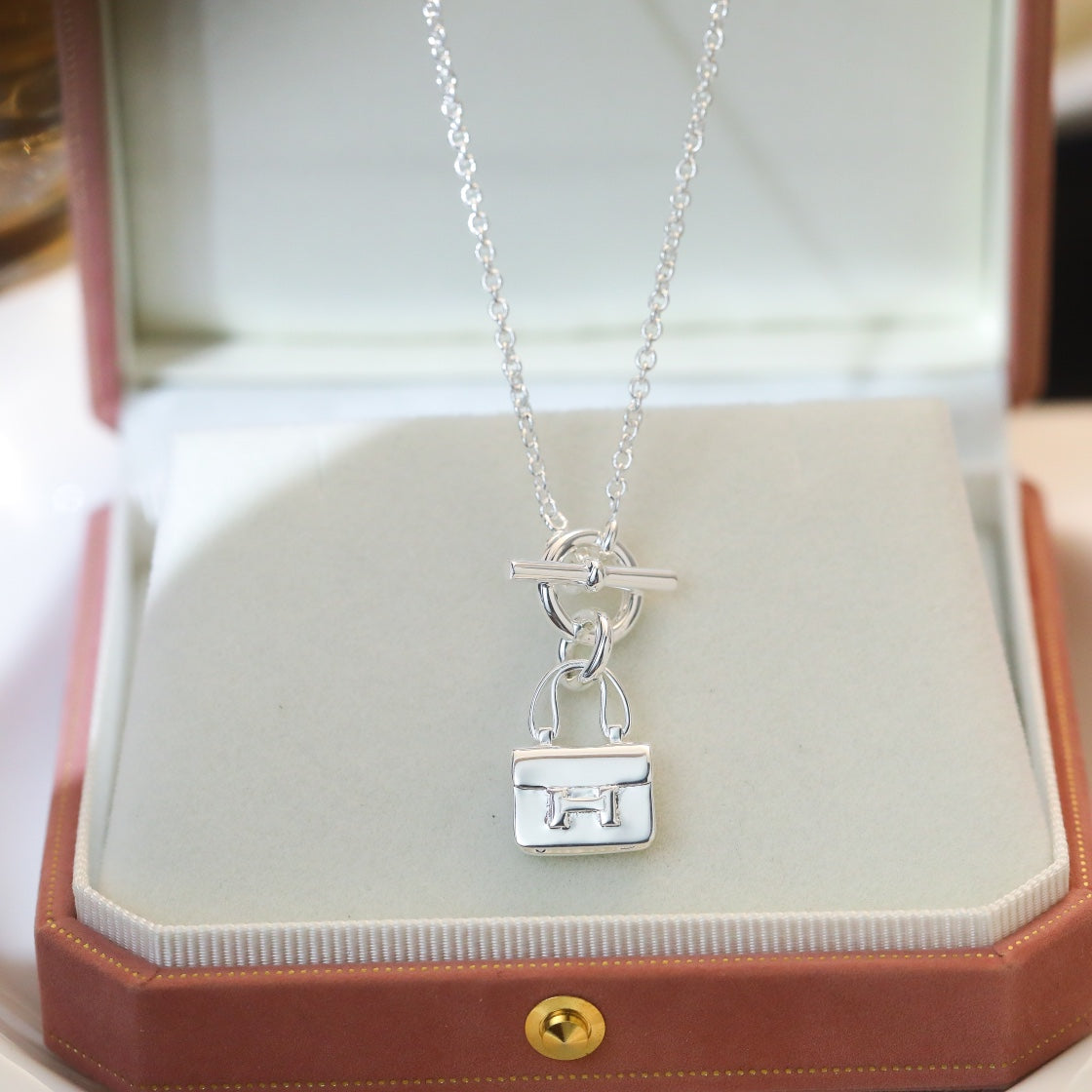 [Gaonasi]POP H PEDANT SILVER NECKLACE