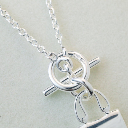 [Gaonasi]POP H PEDANT SILVER NECKLACE