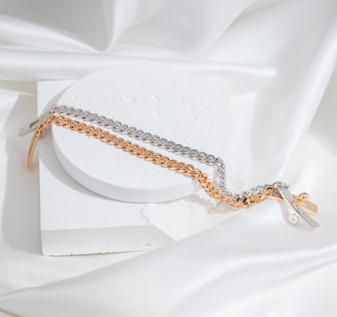 [Gaonasi]KELLY CHAIN SILVER DIAMOND BRACELET