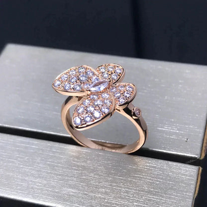 [Gaonasi]BUTTERFLY PINK GOLD DIAMOND RING
