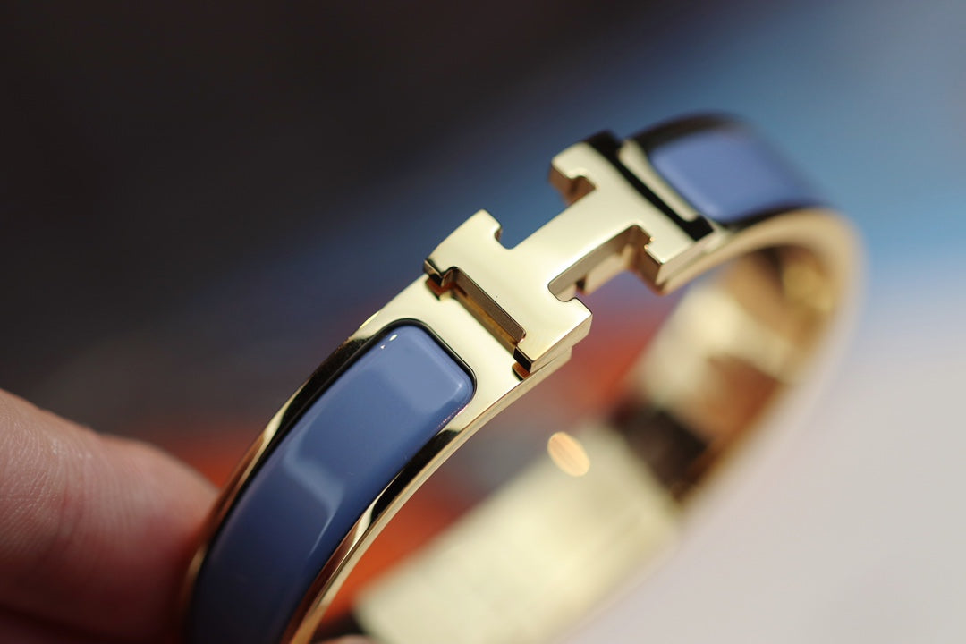 [Gaonasi]H BRACELET 12MM BLUE GRAY