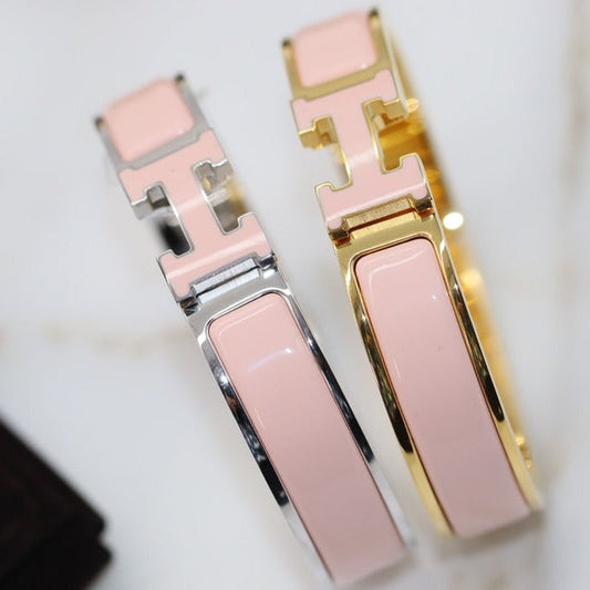 [Gaonasi]H BRACELET 12MM PINK