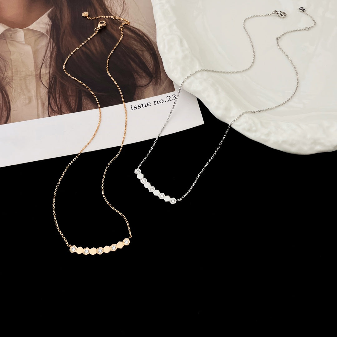 [Gaonasi]BEE MY LOVE DIAMOND NECKLACE