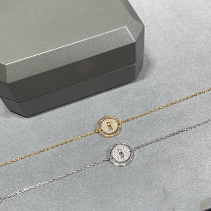 [Cadisa]LUCKY MOVE DIAMOND PAVED BRACELET