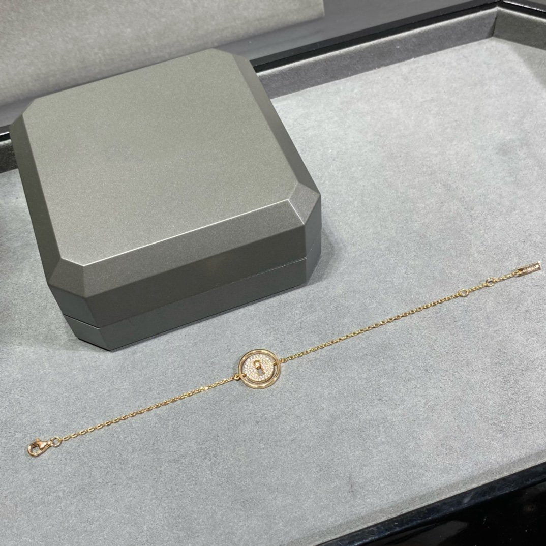 [Cadisa]LUCKY MOVE DIAMOND PAVED BRACELET