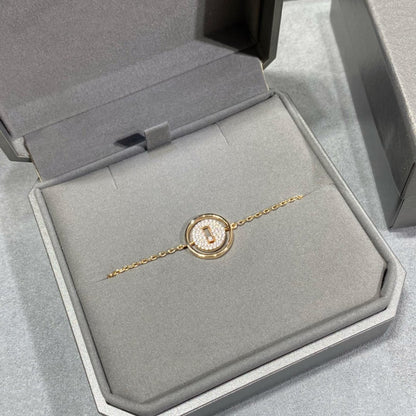 [Cadisa]LUCKY MOVE DIAMOND PAVED BRACELET