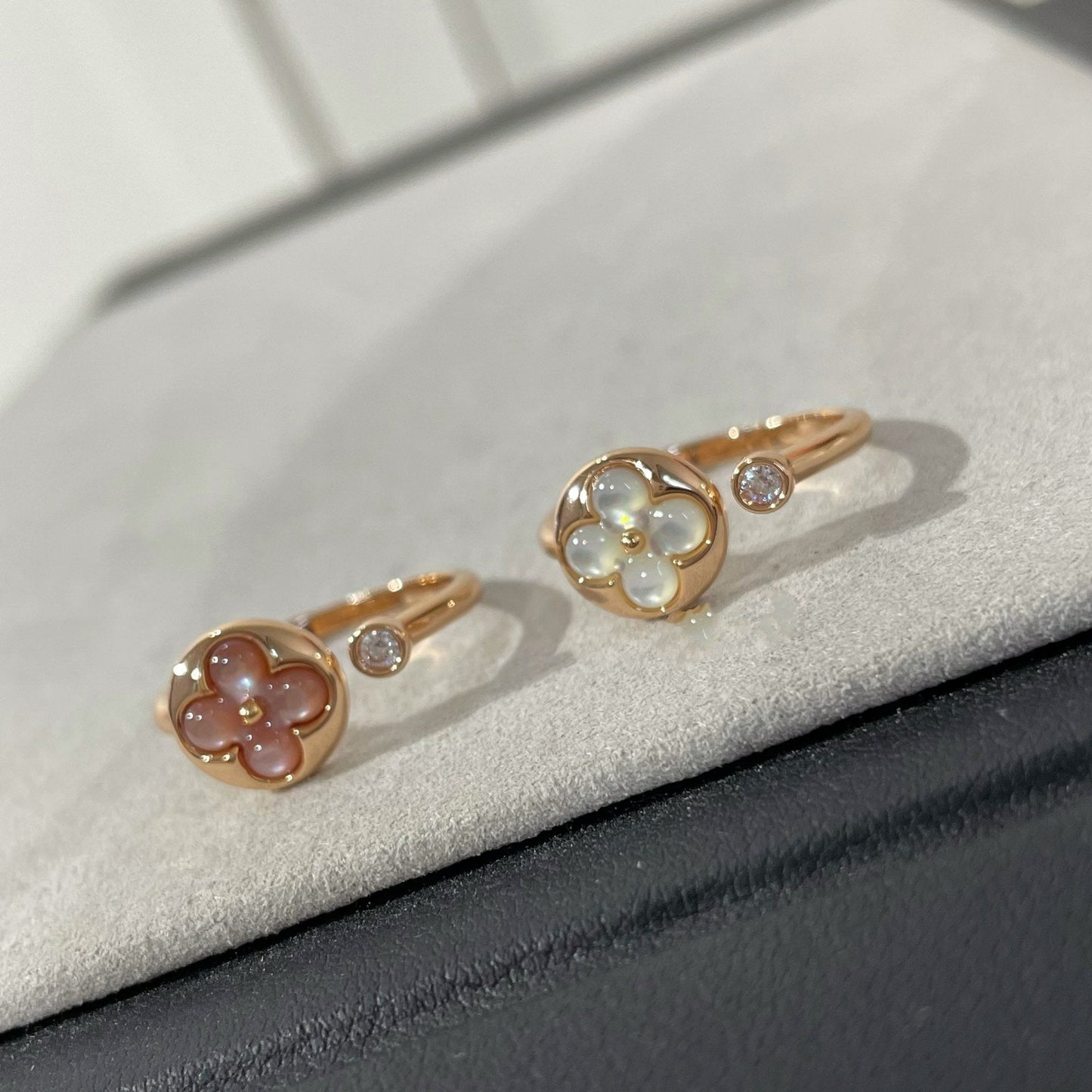 [Gaonasi]SUN 1 DIAMOND PINK MOP RING