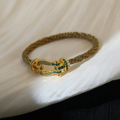 [Gaonasi]FORCE 10 GOLD GREEN DIAMOND PAVED