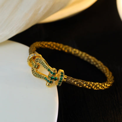 [Gaonasi]FORCE 10 GOLD GREEN DIAMOND PAVED