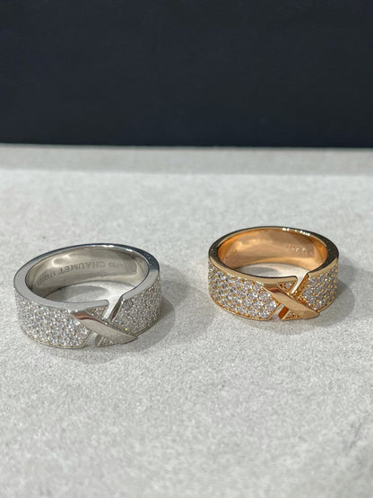 [Gaonasi]LIENS EVIDENCE  DIAMOND PAVED RING