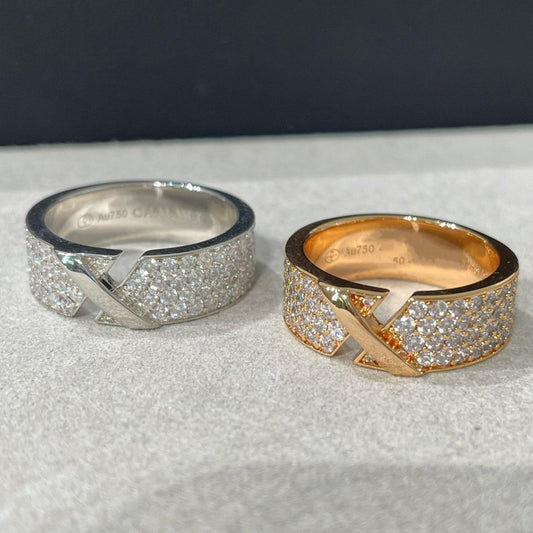 [Gaonasi]LIENS EVIDENCE  DIAMOND PAVED RING