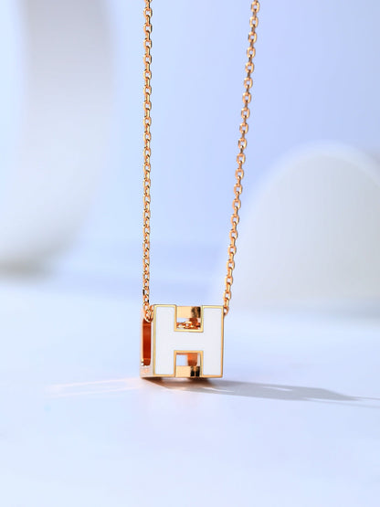 [Gaonasi]H CAGE PINK GOLD NECKLACE