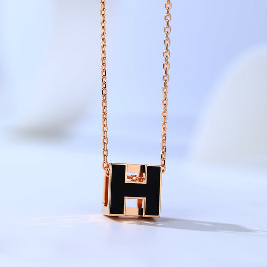 [Gaonasi]H CAGE PINK GOLD NECKLACE