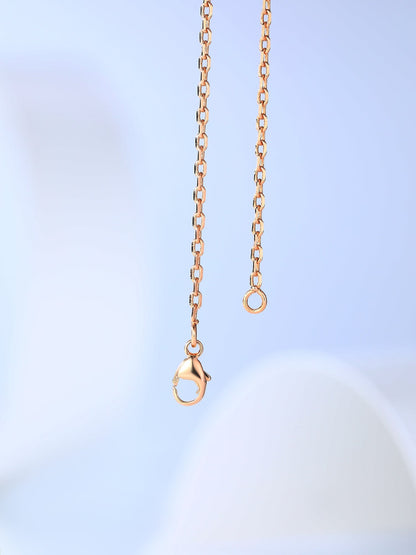 [Gaonasi]H CAGE PINK GOLD NECKLACE