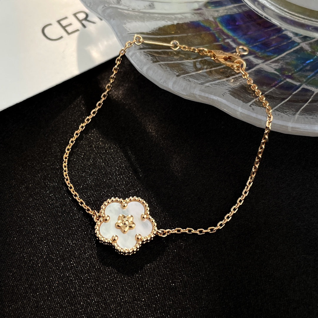 [Gaonasi]LUCKY SPRING ROSE GOLD MOP BRACELET